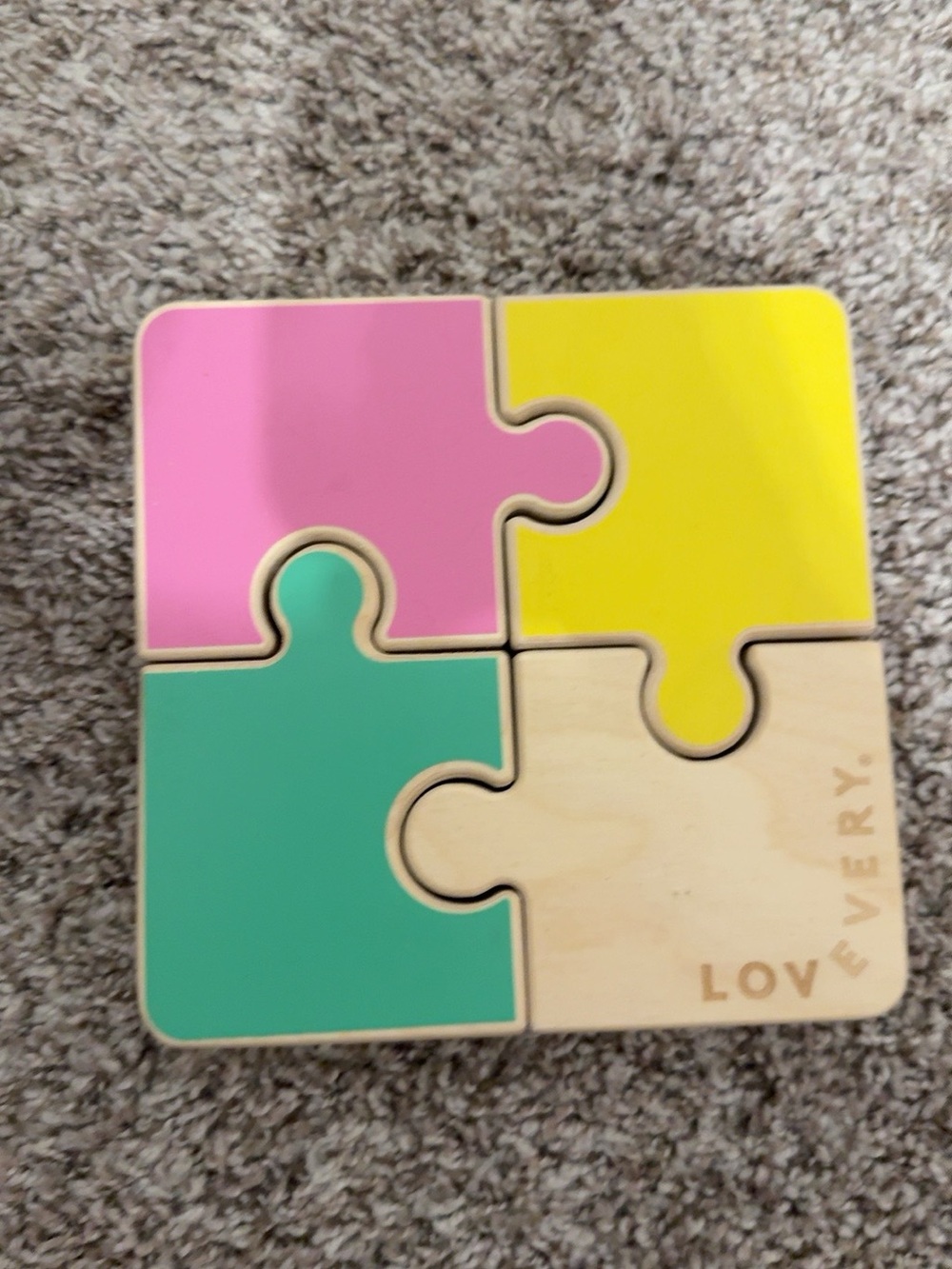 Lovevery Chunky Wooden Jigsaw Puzzle — Complete